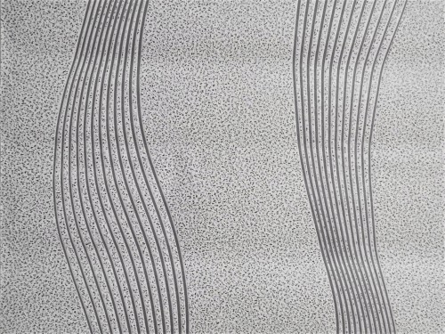 Tapeta Ścienna Fale 3D Czarna Biała Szara 3170162-21 Fliz