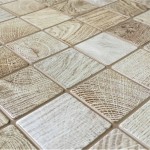 Panele Ścienne PCV Mozaika Drewno Deska Orzech