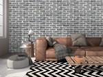 Tapeta Winylowa Szara Cegła Kamień Mur 3D V209-09 Fliz