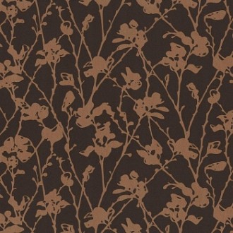 Tapeta Do Pokoju Kwiaty Brązowo Miedziane 13224-50