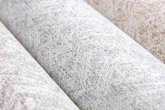 Tapeta Ścienna Jasnoszara Jodełka Kreski Brokat 1576-22