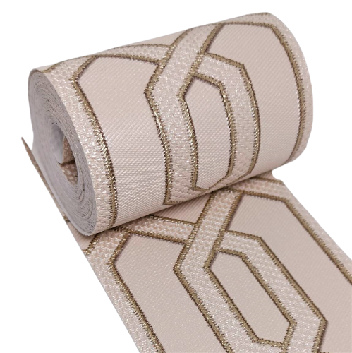 Pasek Ozdobny Dekoracyjny 5m Złoty Beż 220014