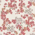 Tapeta Do Sypialni Czerwone Drobne Kwiaty GR322203