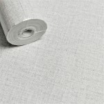 Tapeta Imitacja Płótna Szary Worek Kratka Brokat 2800