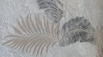 Tapeta Ścienna Złote Liście Palmy Szaro Białe Tło 5230407-22