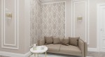 Tapeta Ścienna Barokowy Ornament Brąz Beż Brokat 2230400-61