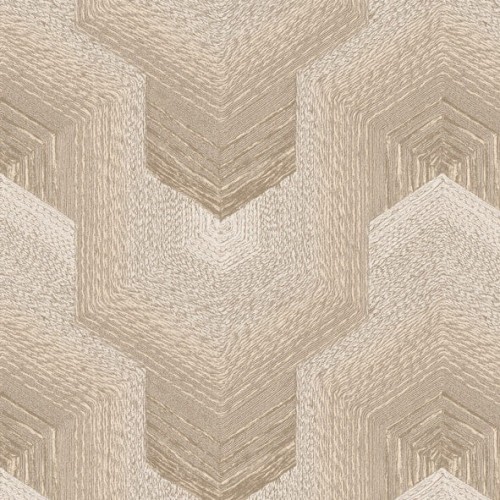 Tapeta Ekskluzywna Geometryczna Beż Brąz 3D TP422912