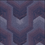 Tapeta Ekskluzywna Geometryczna Fioletowy 3D TP422916