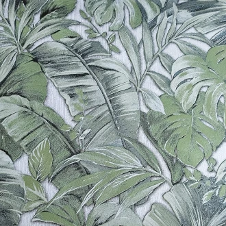 Tapeta Nowoczesna Zielone Liście Monstera Paproć