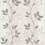 Tapeta Nowoczesna Do Pokoju W Liście Beż Łosoś 1783-63