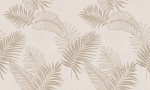 Tapeta Nowoczesna Złote Liście Palmy Beżowe Tło 5230407-12