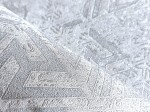 Tapeta Nowoczesna Biało Srebrna Glamour Fliz