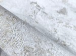Tapeta Nowoczesna Beton Tynk Szary Złoty Brokat