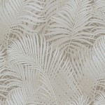 Tapeta Ścienna Do Pokoju W Beżowe Liście Brązowe Tło 2220357-61