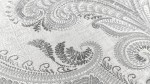 519921 Tapeta Ekskluzywna W Ornamenty Szare Srebrne