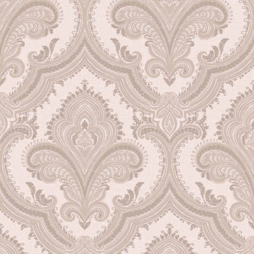 Tapeta Ekskluzywna W Ornamenty Beżowe Brązowe