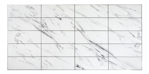 Panele Ścienne PCV Płytki Kafle Marmur Biała Szara