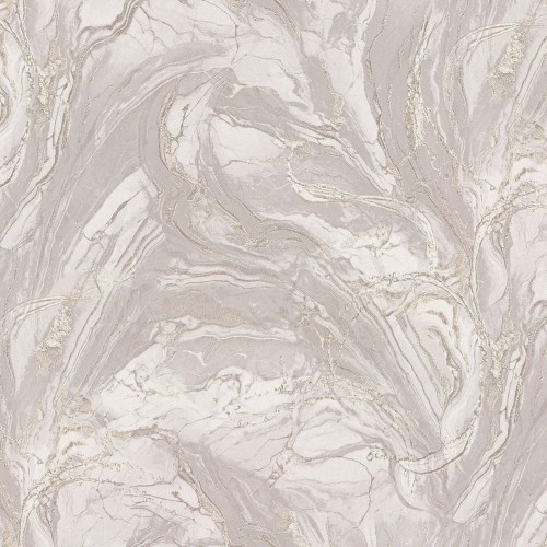 Tapeta Nowoczesna Beżowy Marmur Tynk Złote Żyłki 