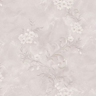 Tapeta Nowoczesna W Drobne Kwiaty Liście Beżowa