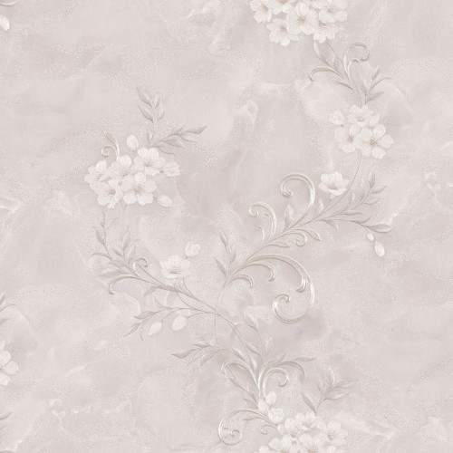 Tapeta Nowoczesna W Drobne Kwiaty Liście Beżowa 1070-12