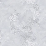 Tapeta Nowoczesna W Drobne Kwiaty Liście Szara 1070-11