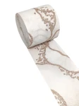 Pasek Ozdobny Dekoracyjny 5m Beżowy Złoty 10m 1742-61A