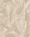 Tapeta Ekskluzywna W Beżowe Liście RE521052
