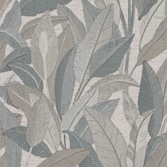 Tapeta Ekskluzywna W Szare Liście RE521054 