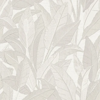 Tapeta Ekskluzywna Kremowe Ecru Liście RE521051