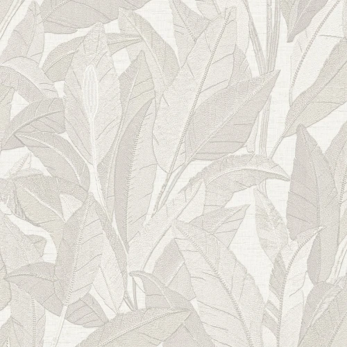 Tapeta Ekskluzywna Kremowe Ecru Liście RE521051
