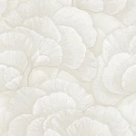 Tapeta Kremowe Ecru Liście Miłorzębu RE521011