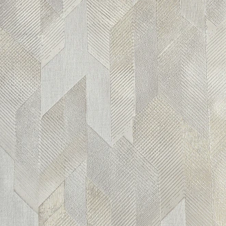 Tapeta Nowoczesna Geometryczna 3D Beżowo-Kremowa