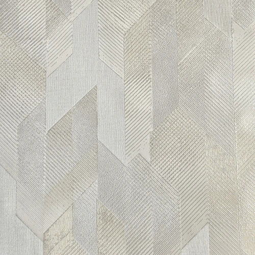 Tapeta Nowoczesna Geometryczna 3D Beżowo-Kremowa HER1808