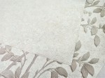 Tapeta sypialnia kwiaty liście brokat beż 70343-22