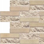 Panele Ścienne PCV Płytka Panel Kamień Łupek Beż