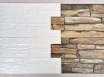 Panele Ścienne PCV Naturalny Kamień Łupek Brąz