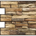 Panele Ścienne PCV Naturalny Kamień Łupek Brąz