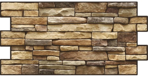 Panele Ścienne PCV Naturalny Kamień Łupek Brąz