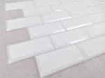 Panele Ścienne PCV Białe Płytki Kafelki 3D Kuchnia