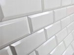 Panele Ścienne PCV Białe Płytki Kafelki 3D Kuchnia