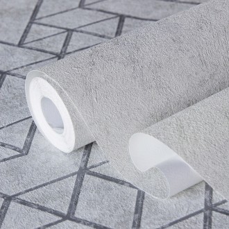 Tapeta Tło Tynk Beton Szary Srebrny 70376-46