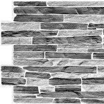 Panele Ścienne PCV Srebrny Szary Kamień GRAY 3D