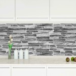 Panele Ścienne PCV Srebrny Szary Kamień GRAY 3D